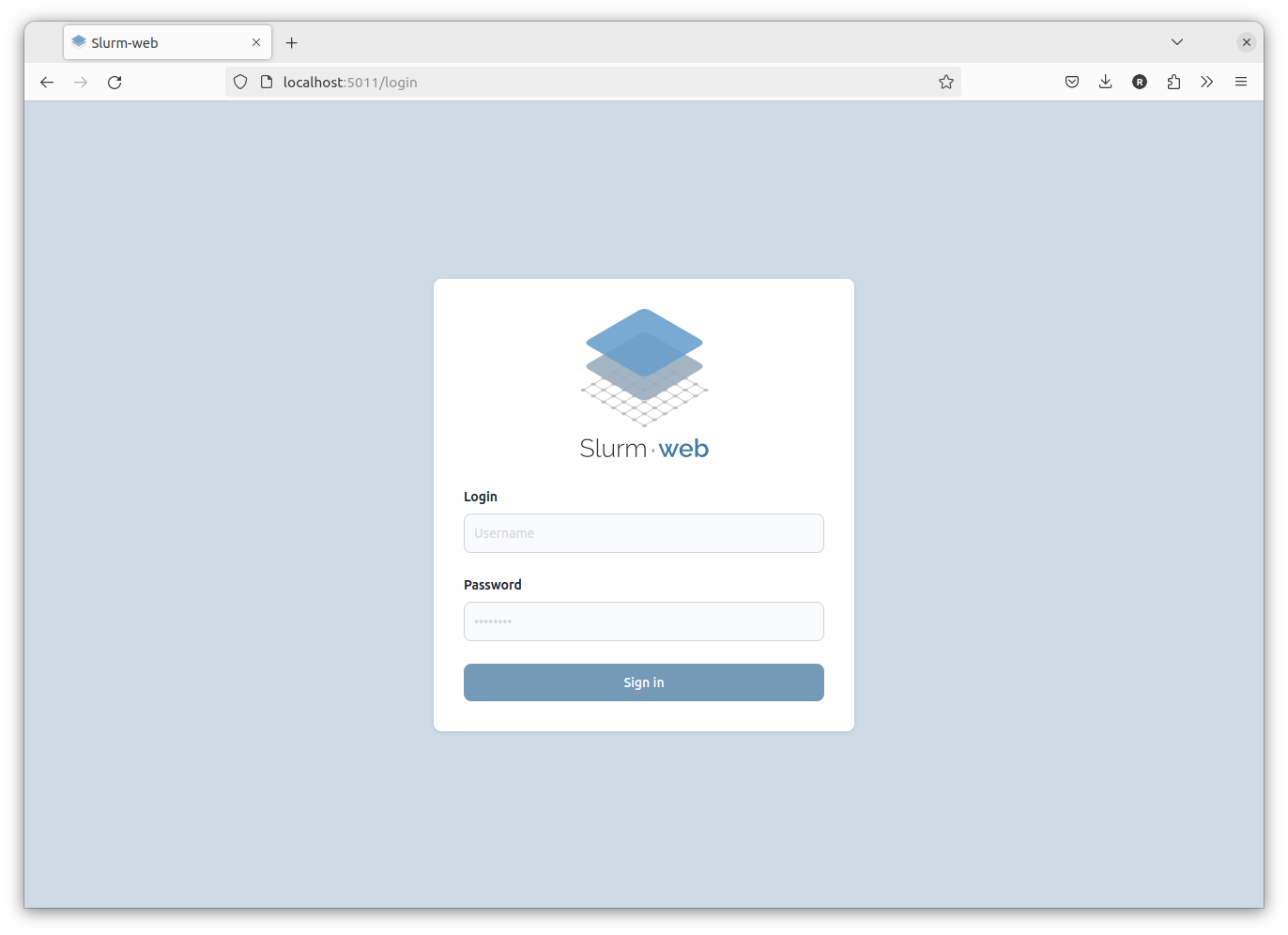 slurm web login