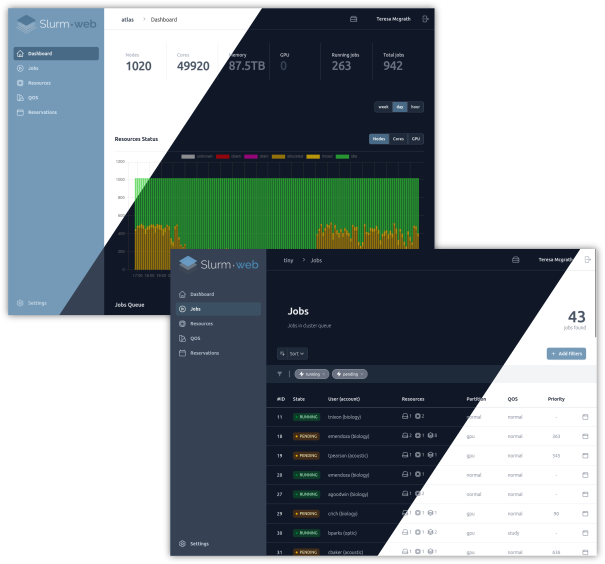 slurm web dark mode