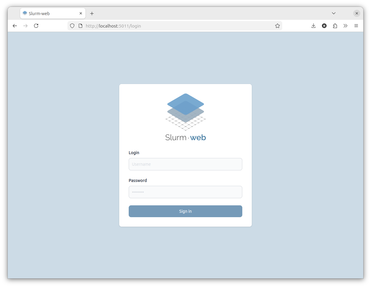 slurm web login
