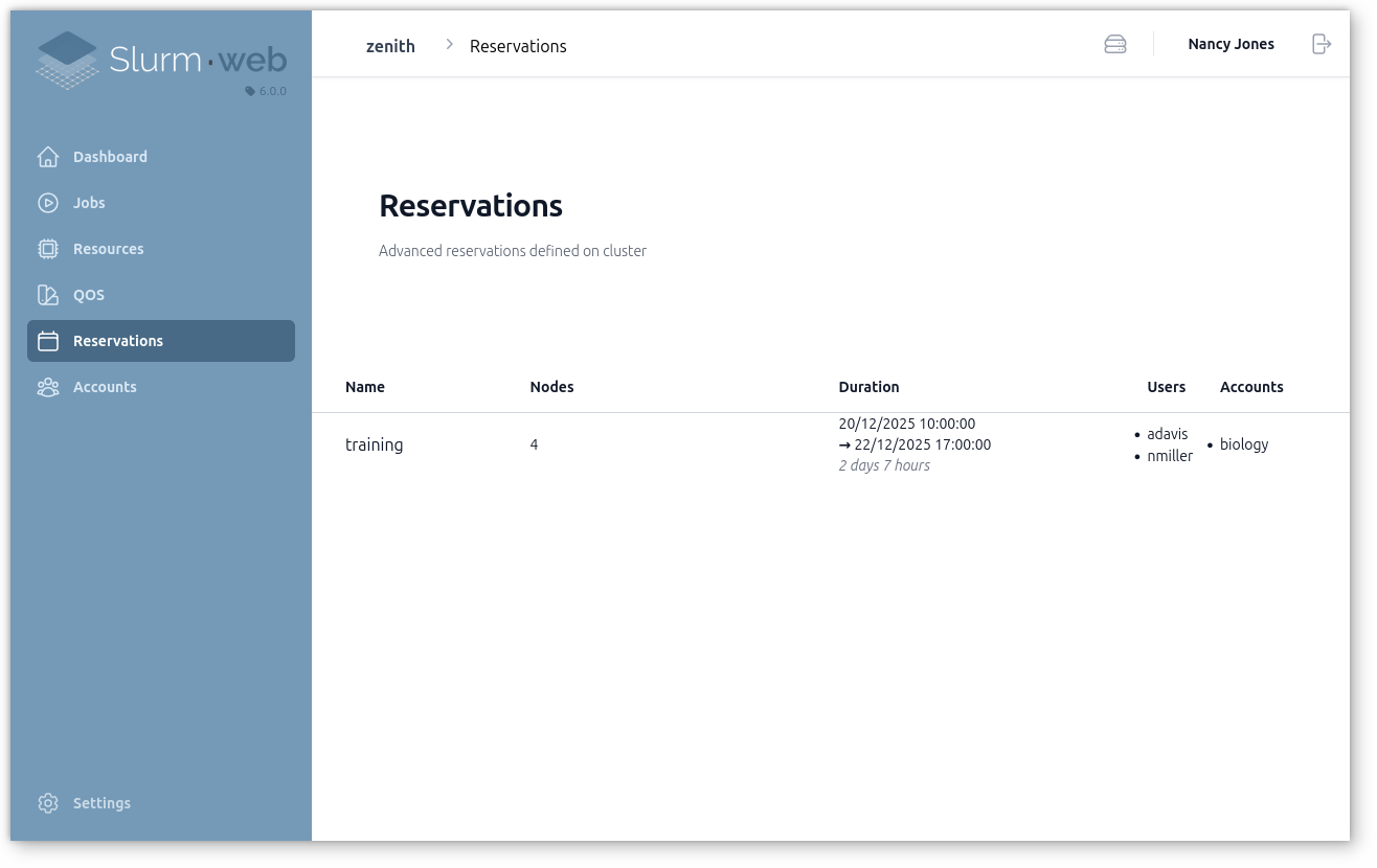 screenshot reservations